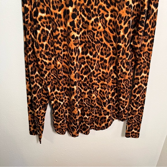 Natori Animal Print Long Sleeve T-Shirt M - Picture 10 of 11